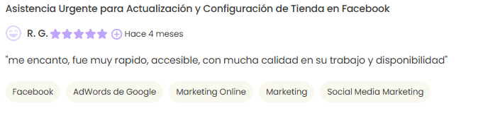 Reseña de 5 estrellas de un cliente de Zadrig Technology