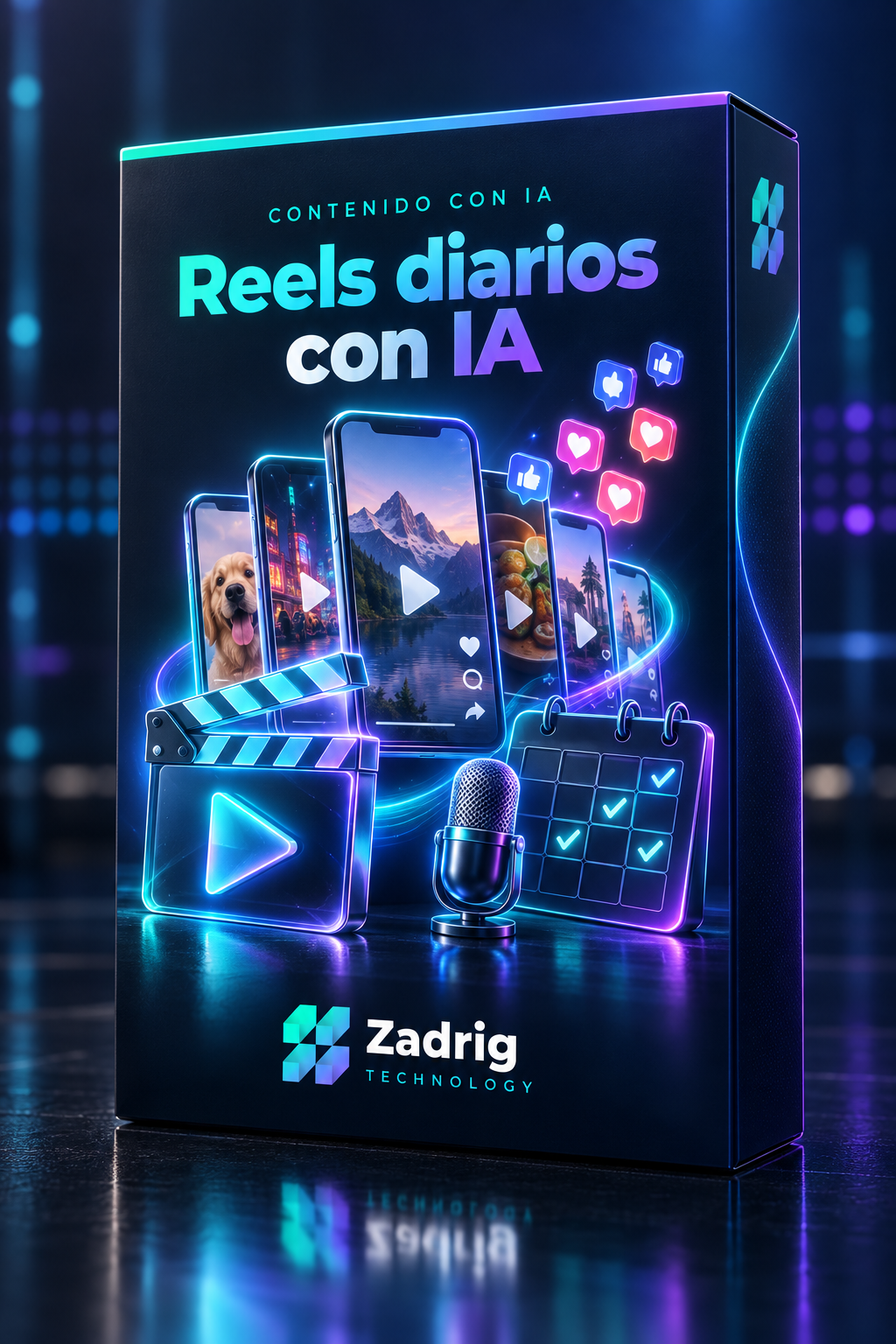 Contenido con IA: reels diarios